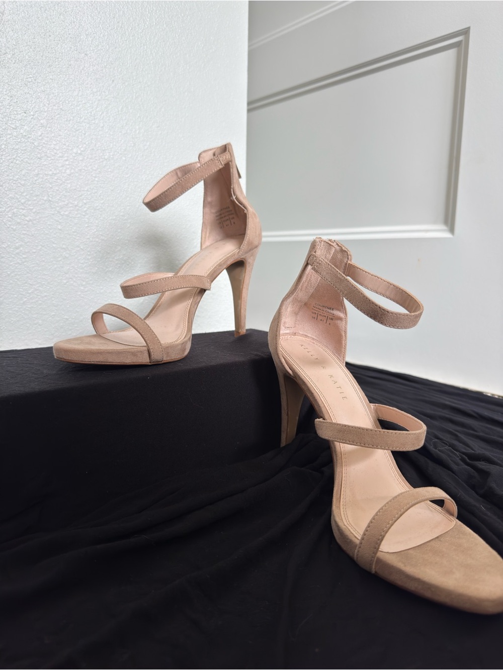 Kelly & Katie Nude Strappy High Heel Sandals - Women
